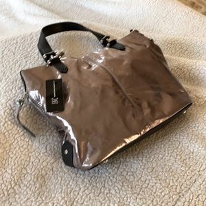 NWT Metallic Pewter handbag INC